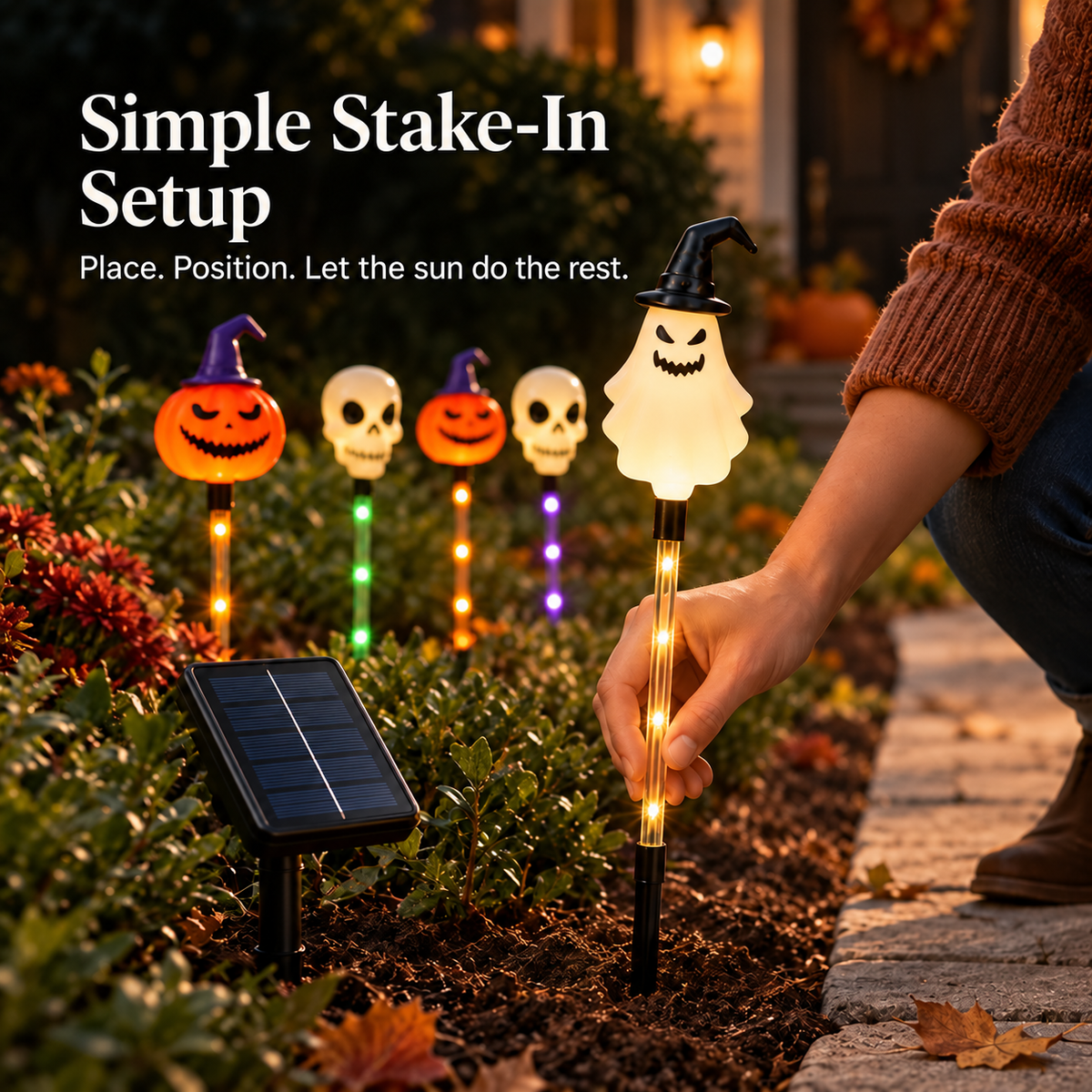 HauntGlow™ Solar Pathway Lights